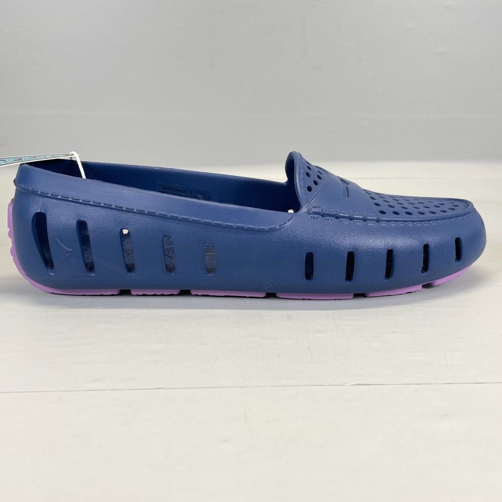 Floafers Posh Driver Water Shoes Womens Size 9 Blue EVA Slip On Perforated